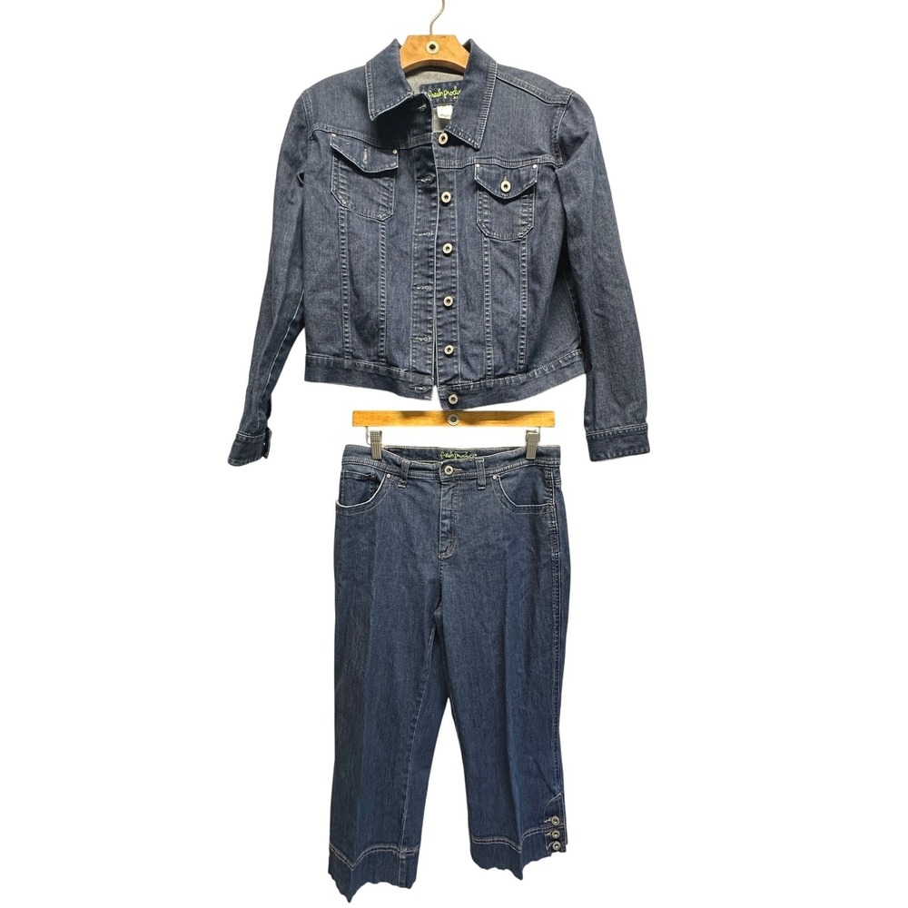 Fresh Produce Jean Jacket and Crop Jeans Small Size 8‎
